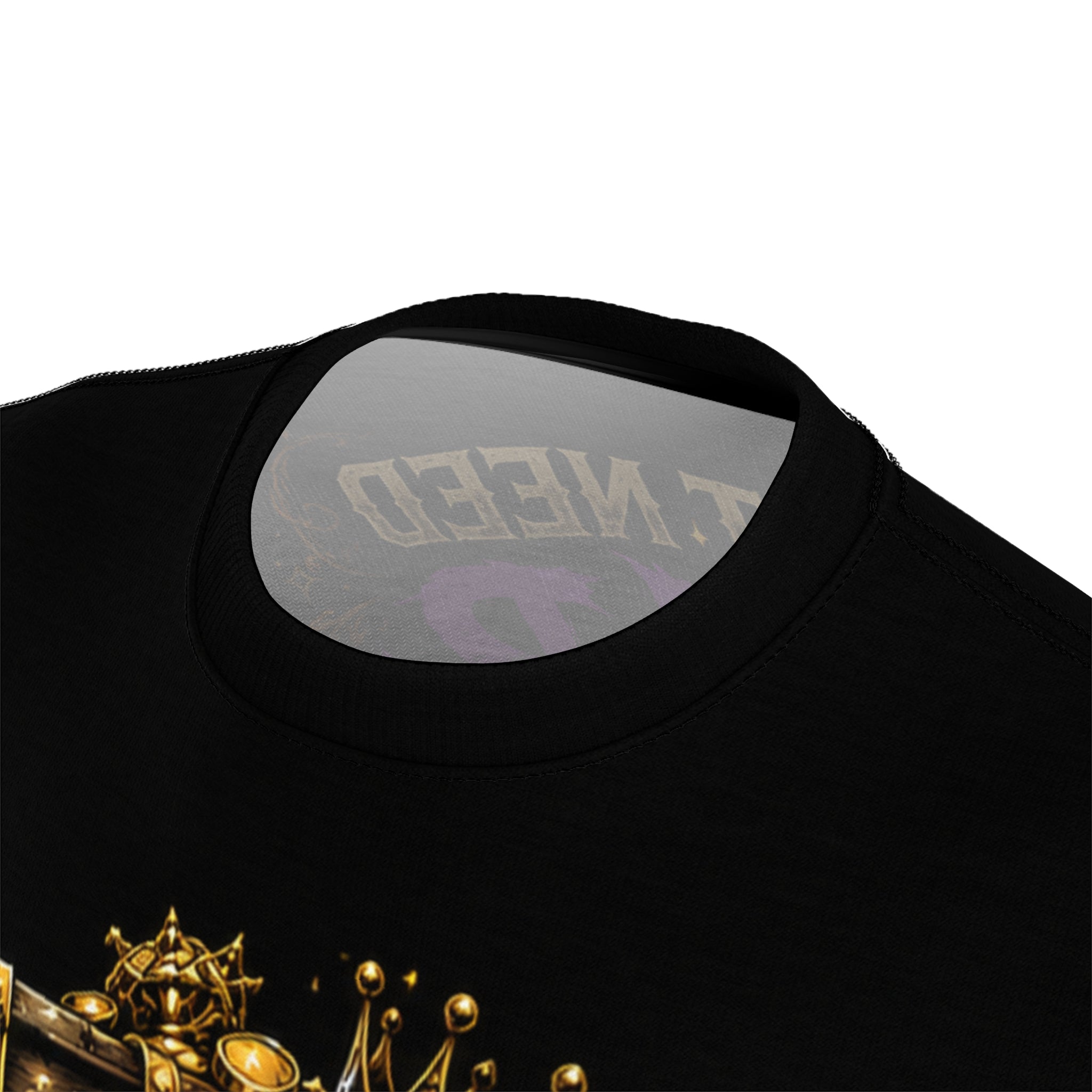 Goblin Treasure Haul nerd shirt — final product shot showing full garment front view with loot design