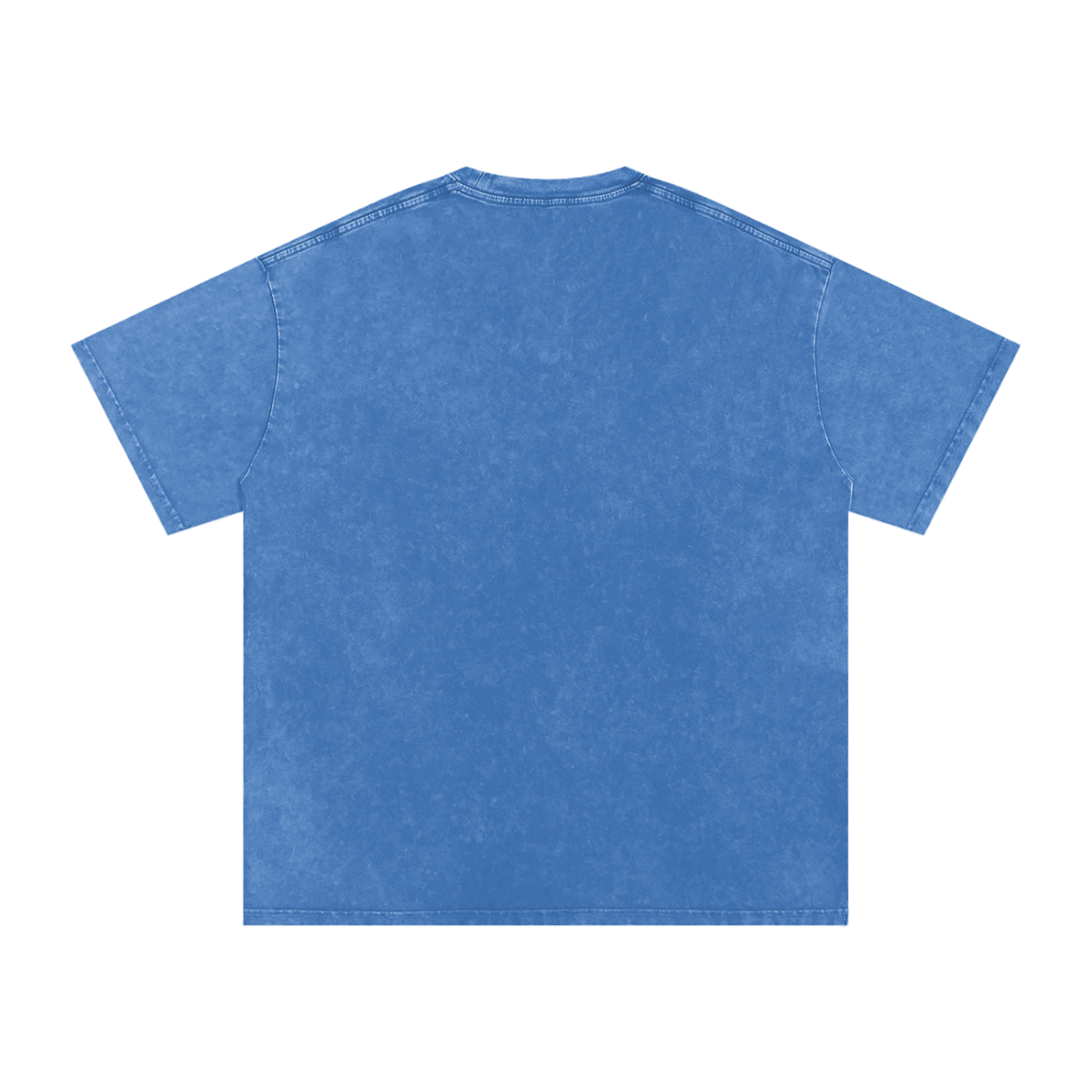 Snow Wash Tee in Purple Haze — front view showing deep purple snow washed oversized cotton tee