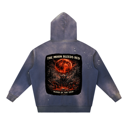 VoidForge Void Wash Hoodie — Premium Vintage Frayed Fleece