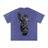 VoidForge Snow Wash Tee — close-up of O-neck collar showing quality stitching and snow wash cotton texture