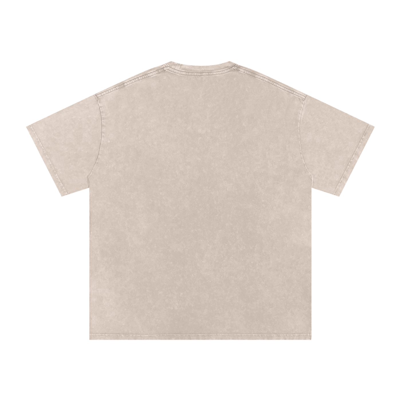 Snow Wash Tee in Lake Blue — close-up of snow wash texture and tonal variation on oversized cotton tee