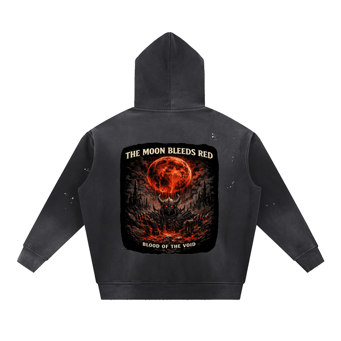 VoidForge Void Wash Hoodie — Premium Vintage Frayed Fleece