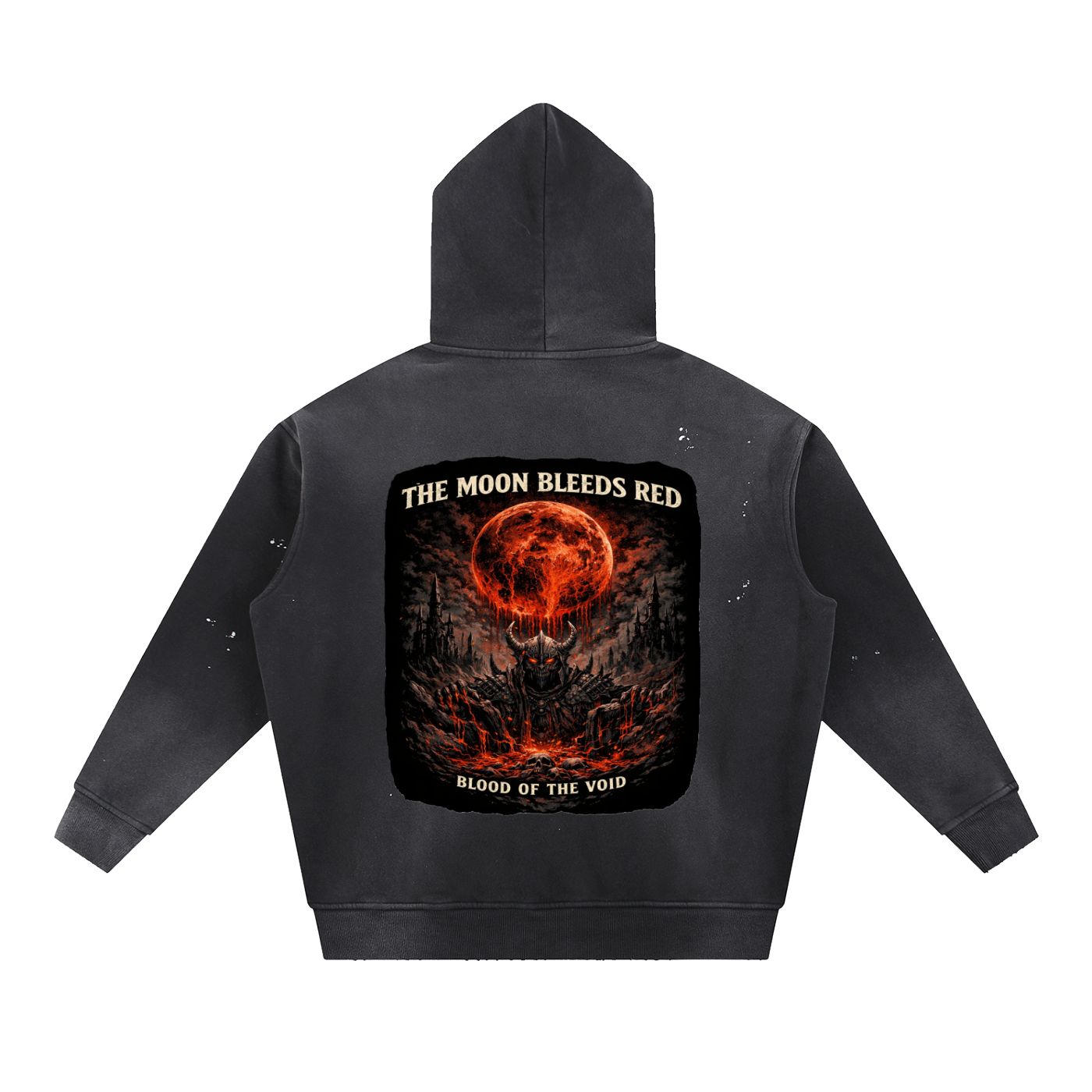 VoidForge Void Wash Hoodie — Premium Vintage Frayed Fleece