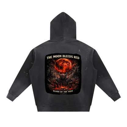 VoidForge Void Wash Hoodie — Premium Vintage Frayed Fleece