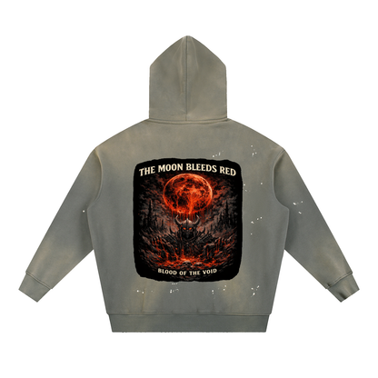 VoidForge Void Wash Hoodie — Premium Vintage Frayed Fleece