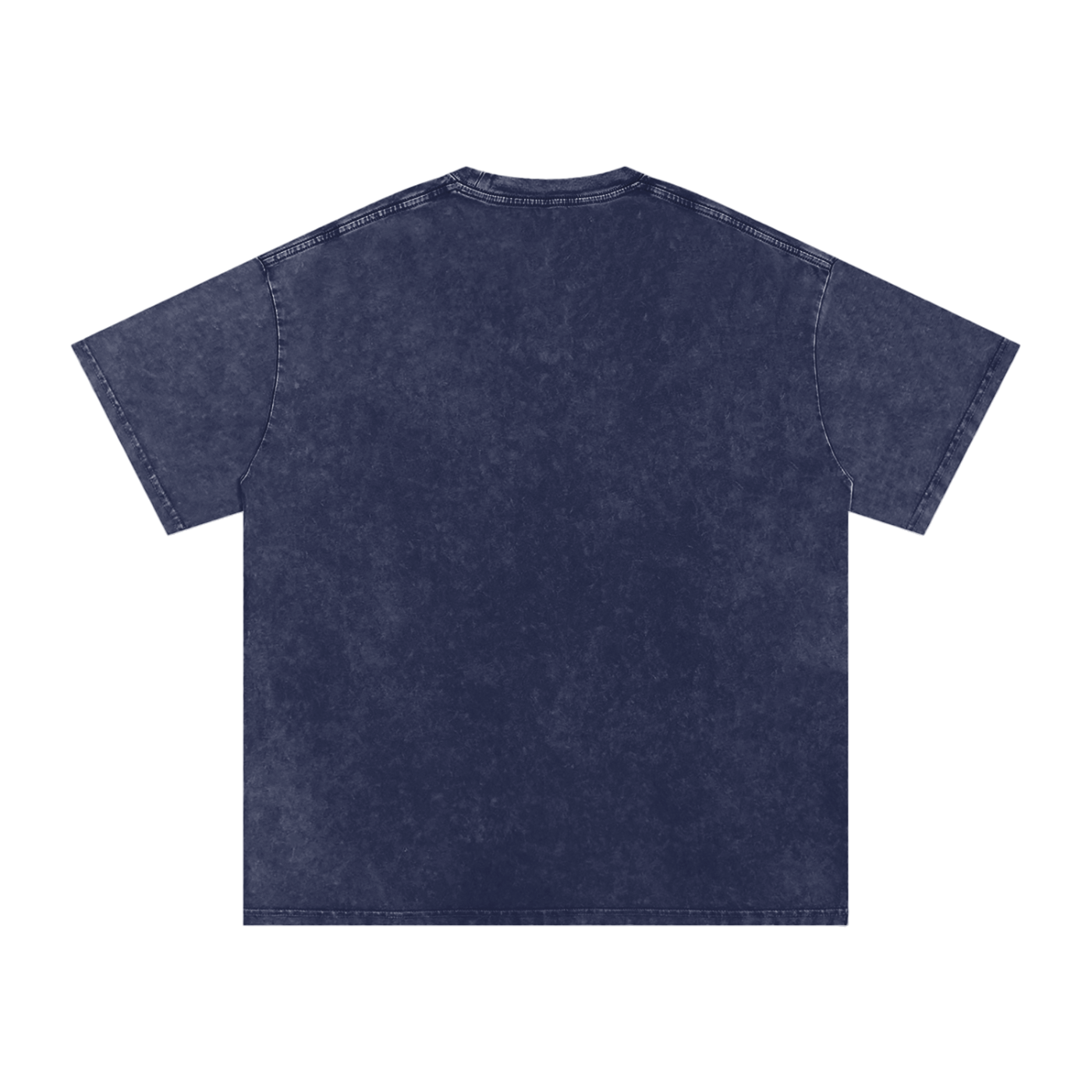 Neon Samurai tee in Pirate Gray — cyber warrior chest graphic on charcoal snow washed drop shoulder streetwear tee